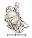
Sterling Silver Small Antiqued Crab Charm
