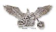 
Sterling Silver Eagle On Motorcycle Charm
