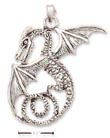 
Sterling Silver Large Flying Dragon Charm
