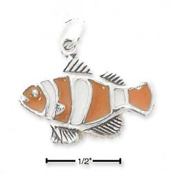 
Sterling Silver Enameled Clown Fish Charm
