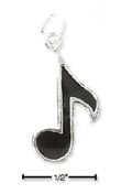 
Sterling Silver Enameled Music Note Charm
