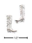 
Sterling Silver Cowboy Boot Post Earrings
