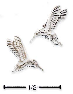 
Sterling Silver Humming Bird Post Earrings
