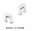 
Sterling Silver Music Notes Post Earrings
