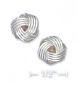 
Sterling Silver 10 mm Knot Post Earrings
