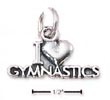 
Sterling Silver I Heart Gymnastics Charm
