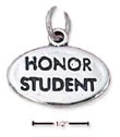 
Sterling Silver Honor Student Oval Charm
