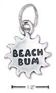 
Sterling Silver Sun With Beach Bum Charm
