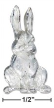 
Sterling Silver DC Long Ear Rabbit Charm
