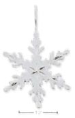 
Sterling Silver Satin/DC Snowflake Charm
