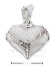 
Sterling Silver Small Etched Heart Charm
