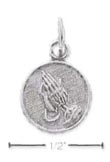 
Sterling Silver Tiny Praying Hands Charm
