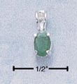 
Sterling Silver 6x4 Oval Emerald Pendant
