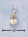 
Sterling Silver 6x4 Oval Citrine Pendant
