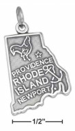 
Sterling Silver Rhode Island State Charm
