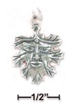 
Sterling Silver Antiqued Green Man Charm
