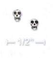 
Sterling Silver Mini Skull Post Earrings
