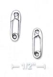 
Sterling Silver Safety Pin Post Earrings
