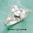 
Sterling Silver Medium DC Claddaugh Ring
