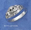 
Sterling Silver Unisex Triple Skull Ring
