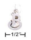 
Sterling Silver Letter B Scrolled Charm
