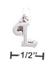 
Sterling Silver Letter L Scrolled Charm
