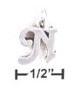 
Sterling Silver Letter N Scrolled Charm
