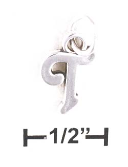 
Sterling Silver Letter T Scrolled Charm
