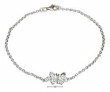 
Sterling Silver 9 Inch Butterfly Anklet
