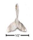 
Sterling Silver Small Whale Fluke Charm
