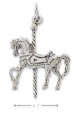 
Sterling Silver 3d Carousel Horse Charm
