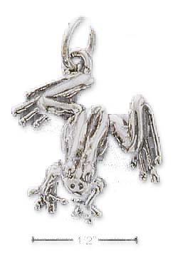 
Sterling Silver Large Footed Frog Charm
