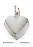 
Sterling Silver Dainty Puff Heart Charm

