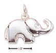 
Sterling Silver Puffed Elephant Pendant
