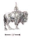 
Sterling Silver 3d Standing Bison Charm
