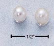 
Sterling Silver 5mm Pearl Post Earrings

