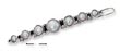 
Sterling Silver 7 Round Pearl Hair Clip
