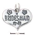 
Sterling Silver Bridesmaid Heart Charm
