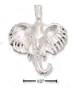 
Sterling Silver DC Elephant Head Charm
