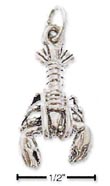 
Sterling Silver Antiqued Lobster Charm
