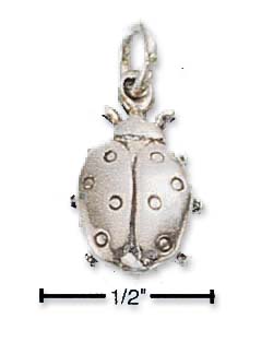 
Sterling Silver Antiqued Ladybug Charm
