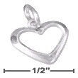
Sterling Silver Small Open Heart Charm
