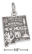
Sterling Silver New Mexico State Charm
