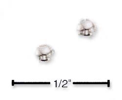 
Sterling Silver 3mm ball Children Post Earrings
