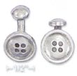 
Sterling Silver 16mm Button Cuff Links
