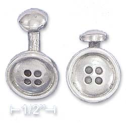 
Sterling Silver 16mm Button Cuff Links

