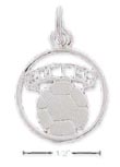 
Sterling Silver Soccer and Ball Charm
