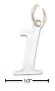 
Sterling Silver Number Number 1 Charm
