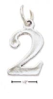 
Sterling Silver Number Number 2 Charm
