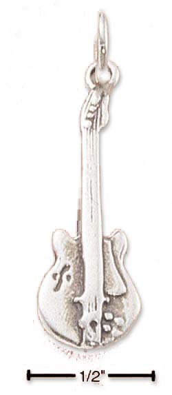 
Sterling Silver Electric Guitar Charm
